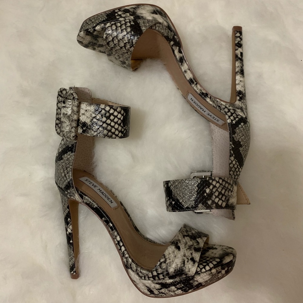 Steve Madden Coco Snakeskin Pattern heels